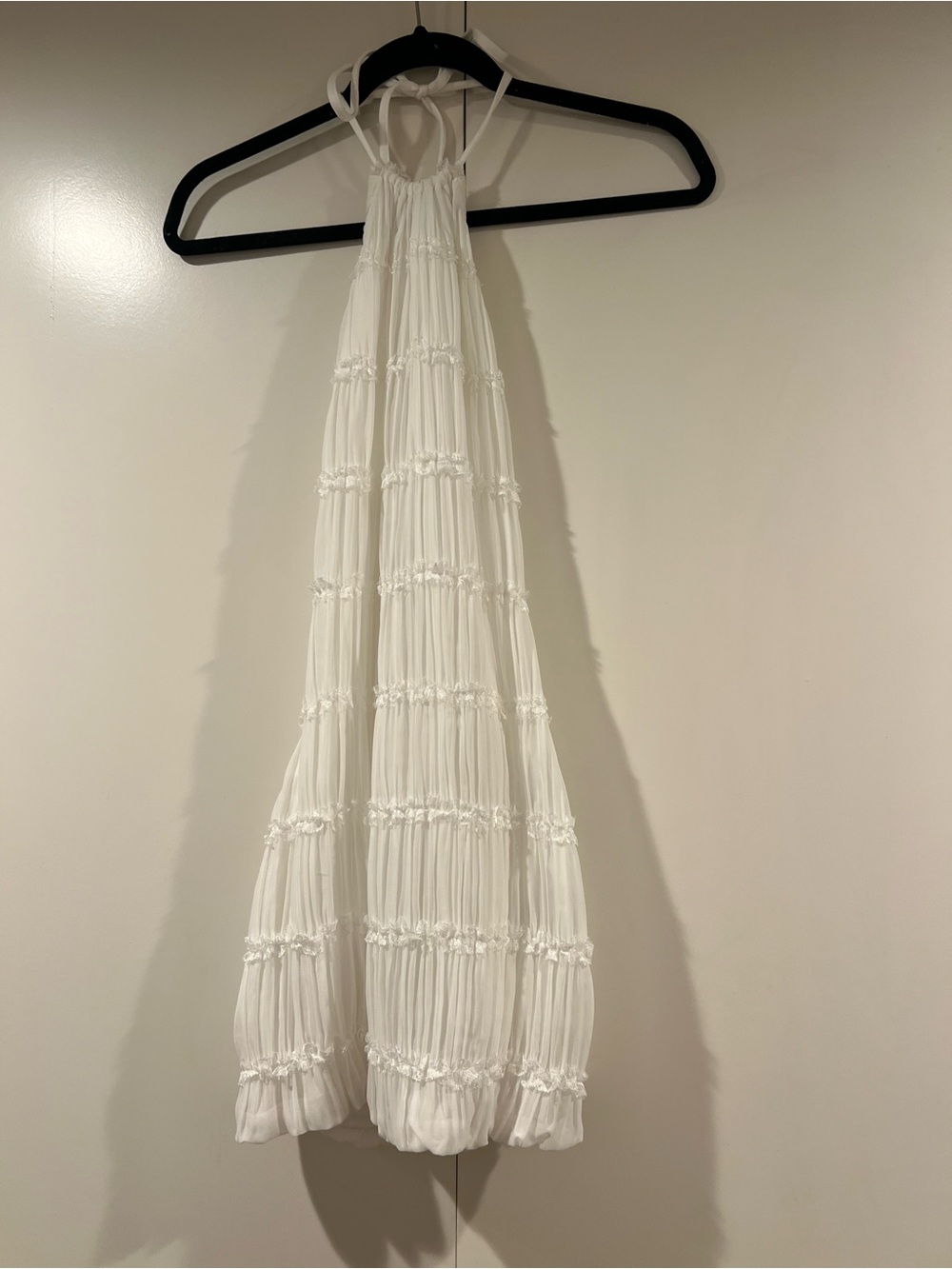 Peppermayo White Smocked Halter Top
